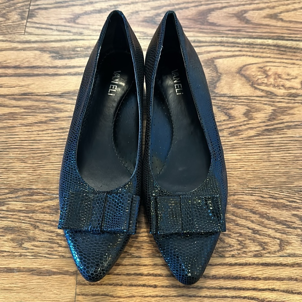 Van Eli women’s 11.5 N black sparkle flats